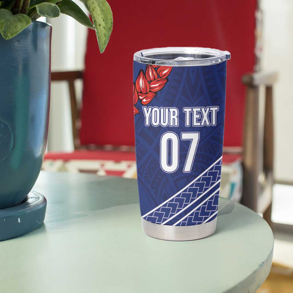 Toa Samoa Rugby Custom Tumbler Cup Ulafala Mix Nifo'oti - Polynesian Pride