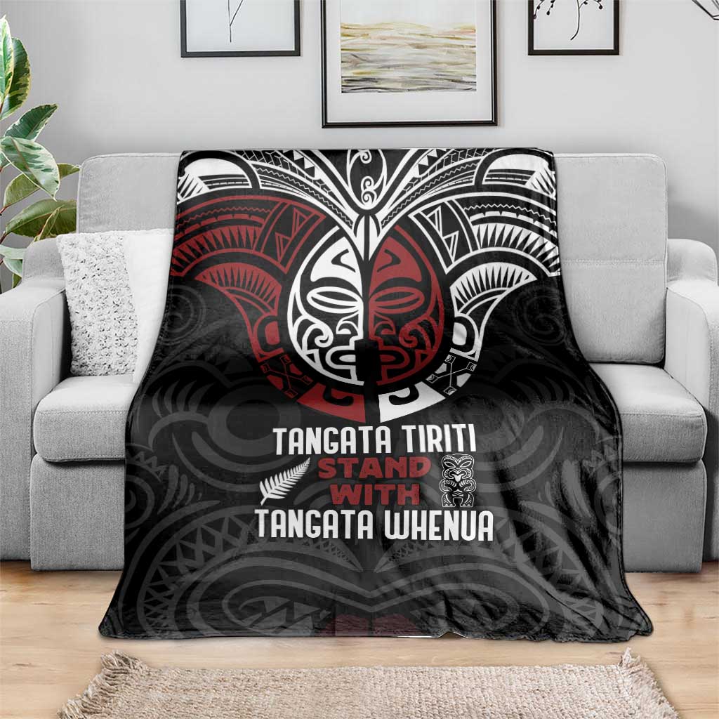 Maori Hongi Toitu Te Tiriti Blanket Tangata Tiriti Stand With Tangata Whenua