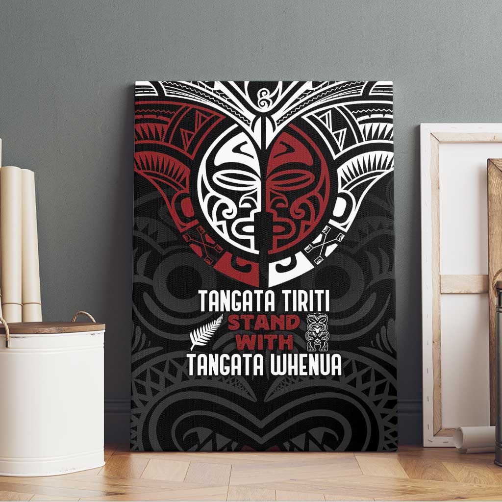 Maori Hongi Toitu Te Tiriti Canvas Wall Art Tangata Tiriti Stand With Tangata Whenua