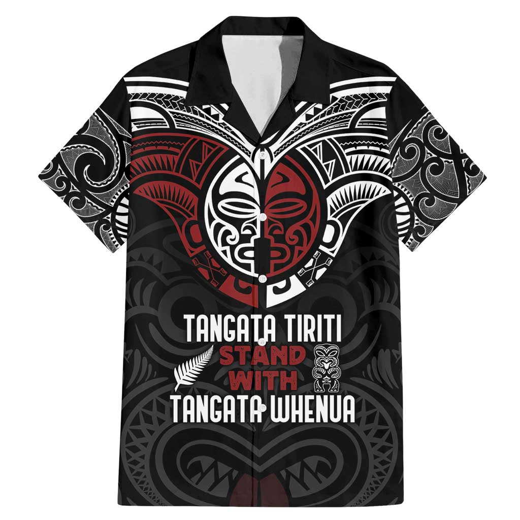 Maori Hongi Toitu Te Tiriti Family Matching Mermaid Dress and Hawaiian Shirt Tangata Tiriti Stand With Tangata Whenua