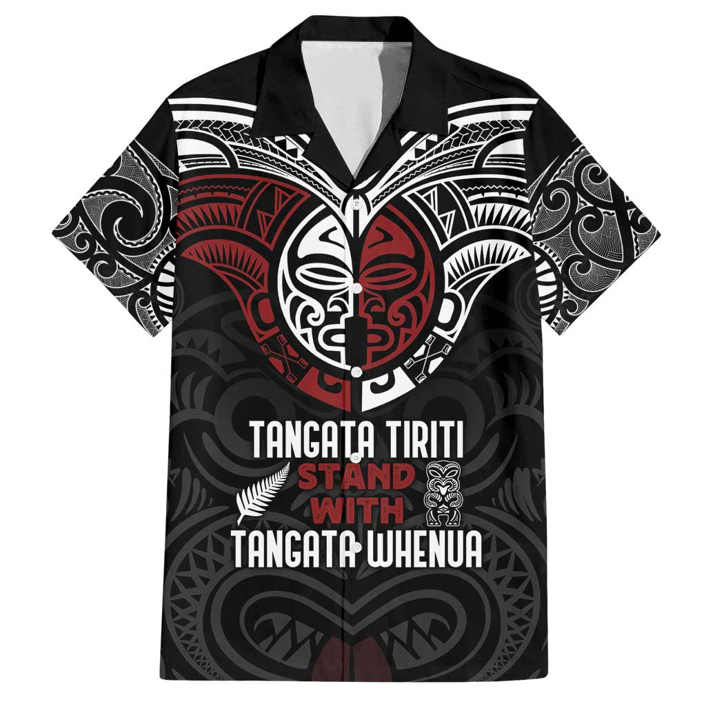 Maori Hongi Toitu Te Tiriti Family Matching Puletasi and Hawaiian Shirt Tangata Tiriti Stand With Tangata Whenua