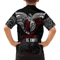 Maori Hongi Toitu Te Tiriti Family Matching Tank Maxi Dress and Hawaiian Shirt Tangata Tiriti Stand With Tangata Whenua