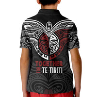 Maori Hongi Toitu Te Tiriti Kid Polo Shirt Tangata Tiriti Stand With Tangata Whenua LT7 - Polynesian Pride