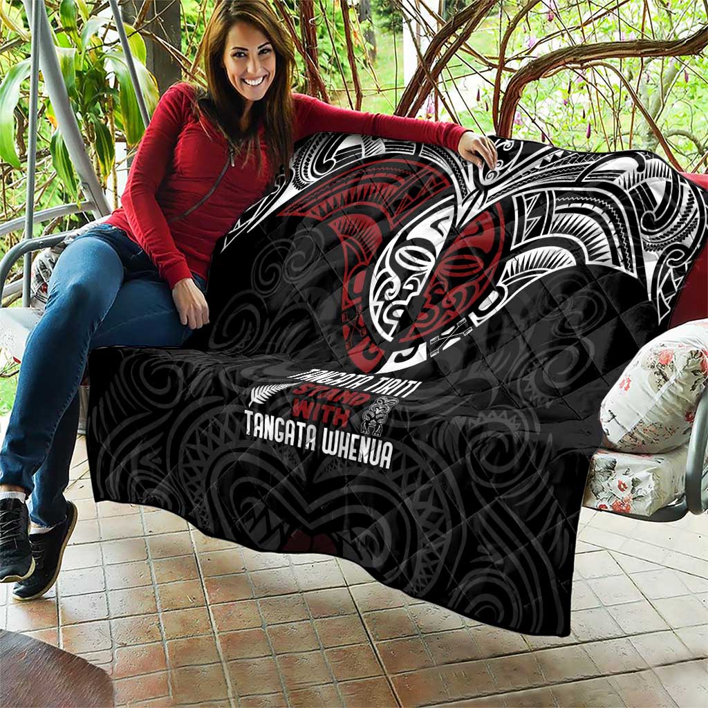 Maori Hongi Toitu Te Tiriti Quilt Tangata Tiriti Stand With Tangata Whenua LT7 - Polynesian Pride