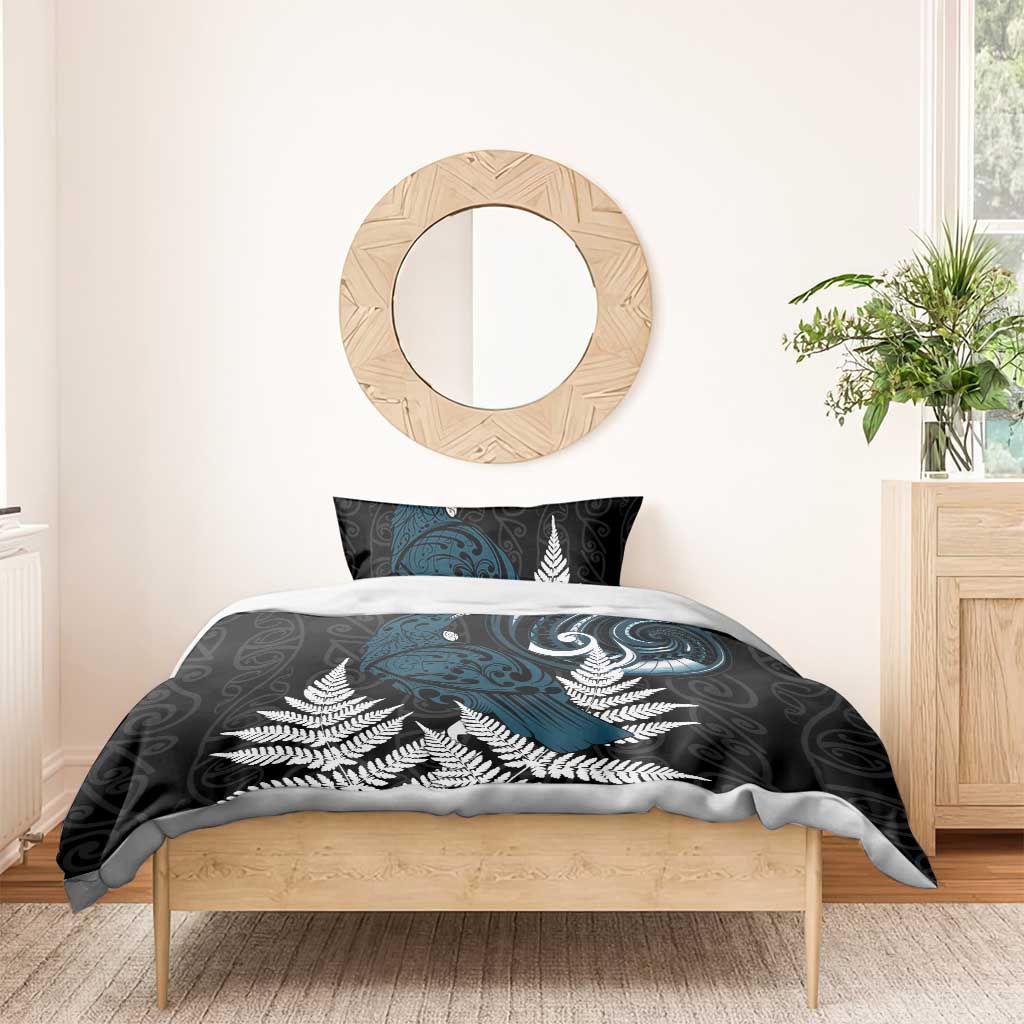 New Zealand Tui Bird Bedding Set Maori Kowhaiwhai