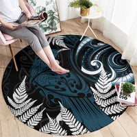 New Zealand Tui Bird Round Carpet Maori Kowhaiwhai LT7 - Polynesian Pride