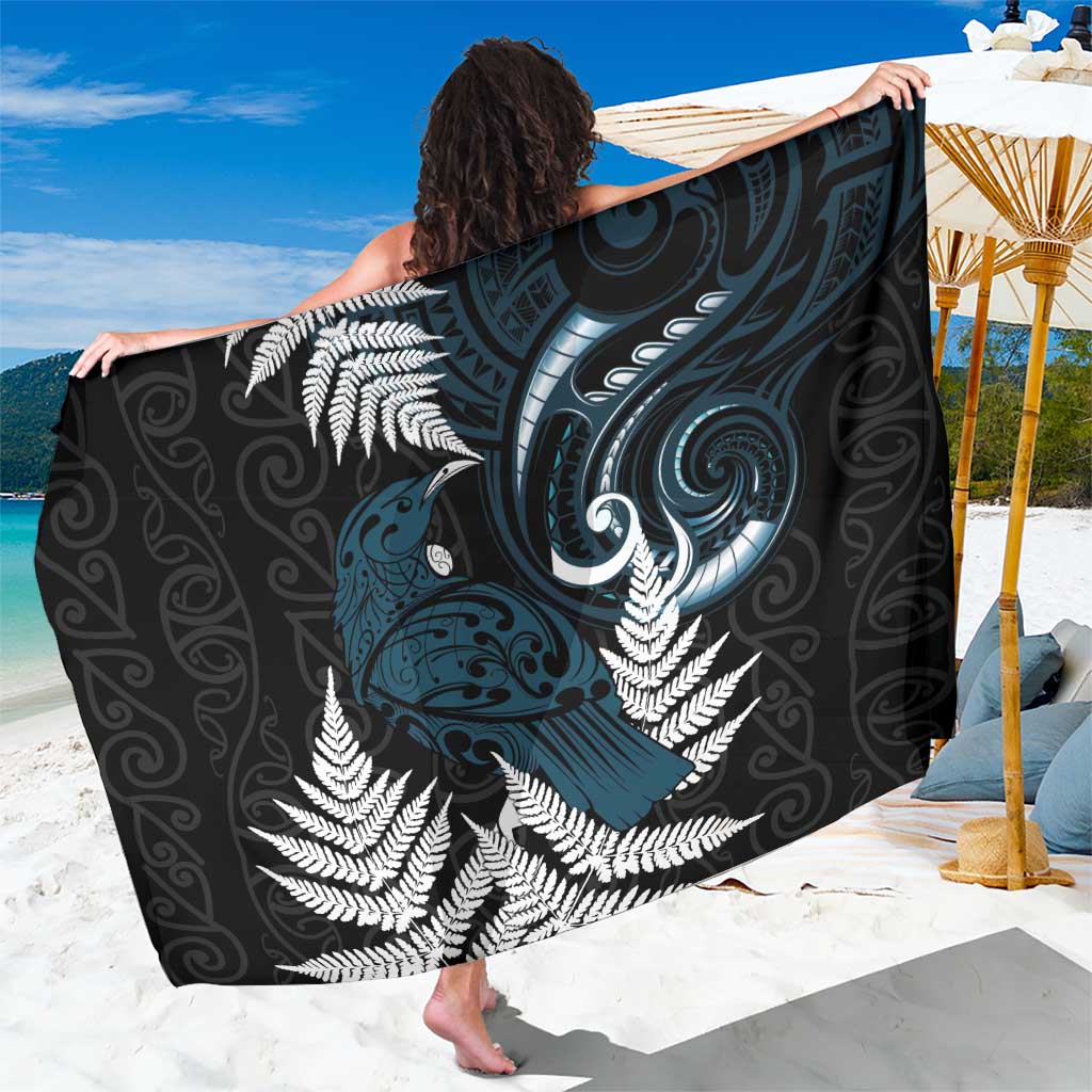 New Zealand Tui Bird Sarong Maori Kowhaiwhai