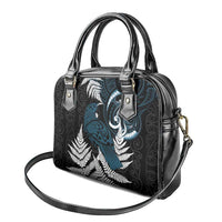 New Zealand Tui Bird Shoulder Handbag Maori Kowhaiwhai