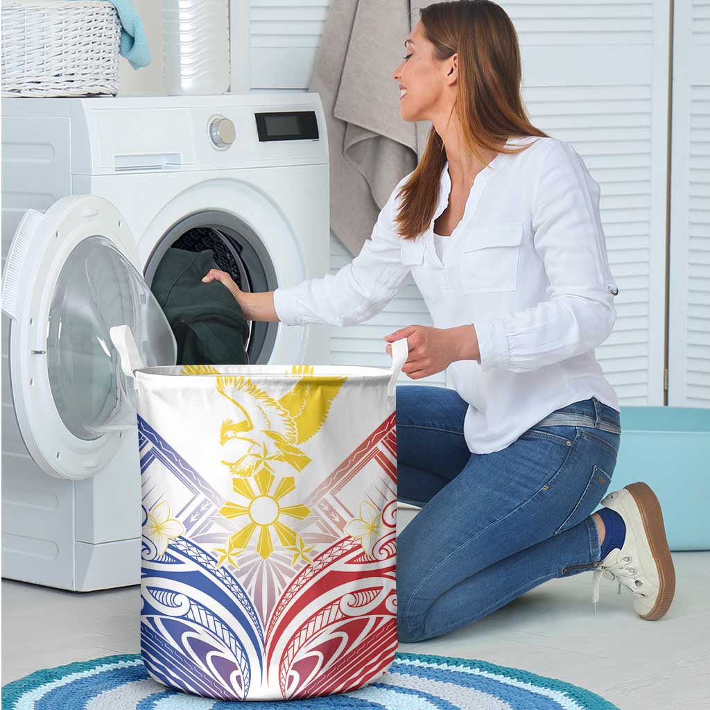 Philippines Tribal Sun Laundry Basket Hunting Eagle