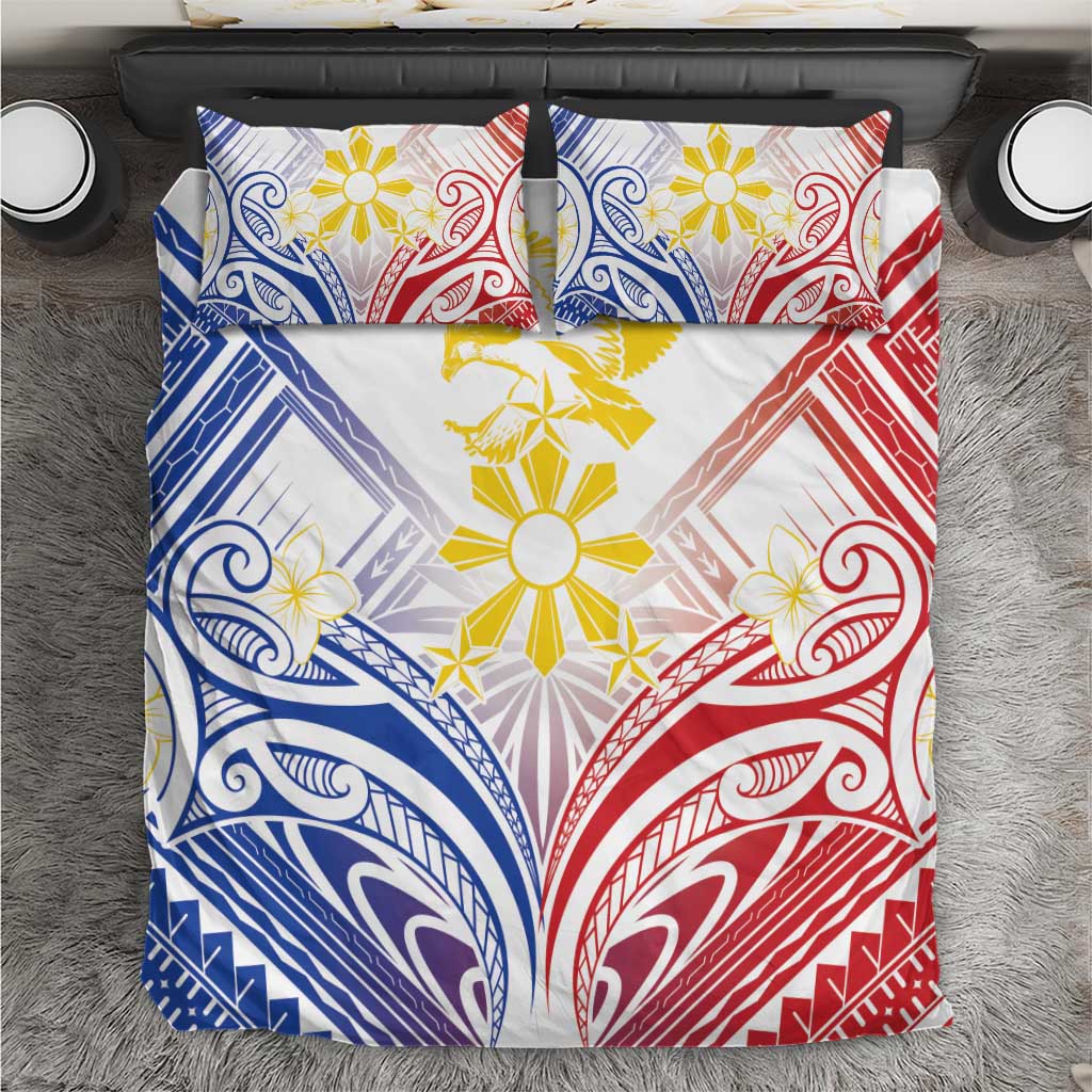 Philippines Tribal Sun Bedding Set Hunting Eagle