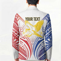 Philippines Tribal Sun Personalized Blazer Hunting Eagle