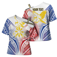 Philippines Tribal Sun Personalized Cross Shoulder Shirt Hunting Eagle