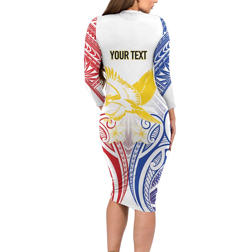Philippines Tribal Sun Personalized Family Matching Long Sleeve Bodycon Dress and Hawaiian Shirt Hunting Eagle