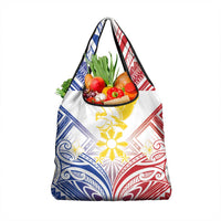 Philippines Tribal Sun Grocery Bag Hunting Eagle