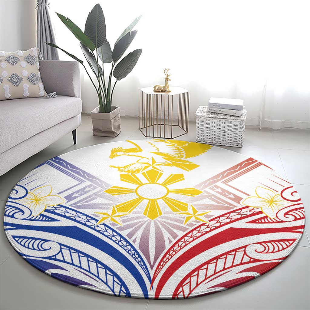 Philippines Tribal Sun Round Carpet Hunting Eagle