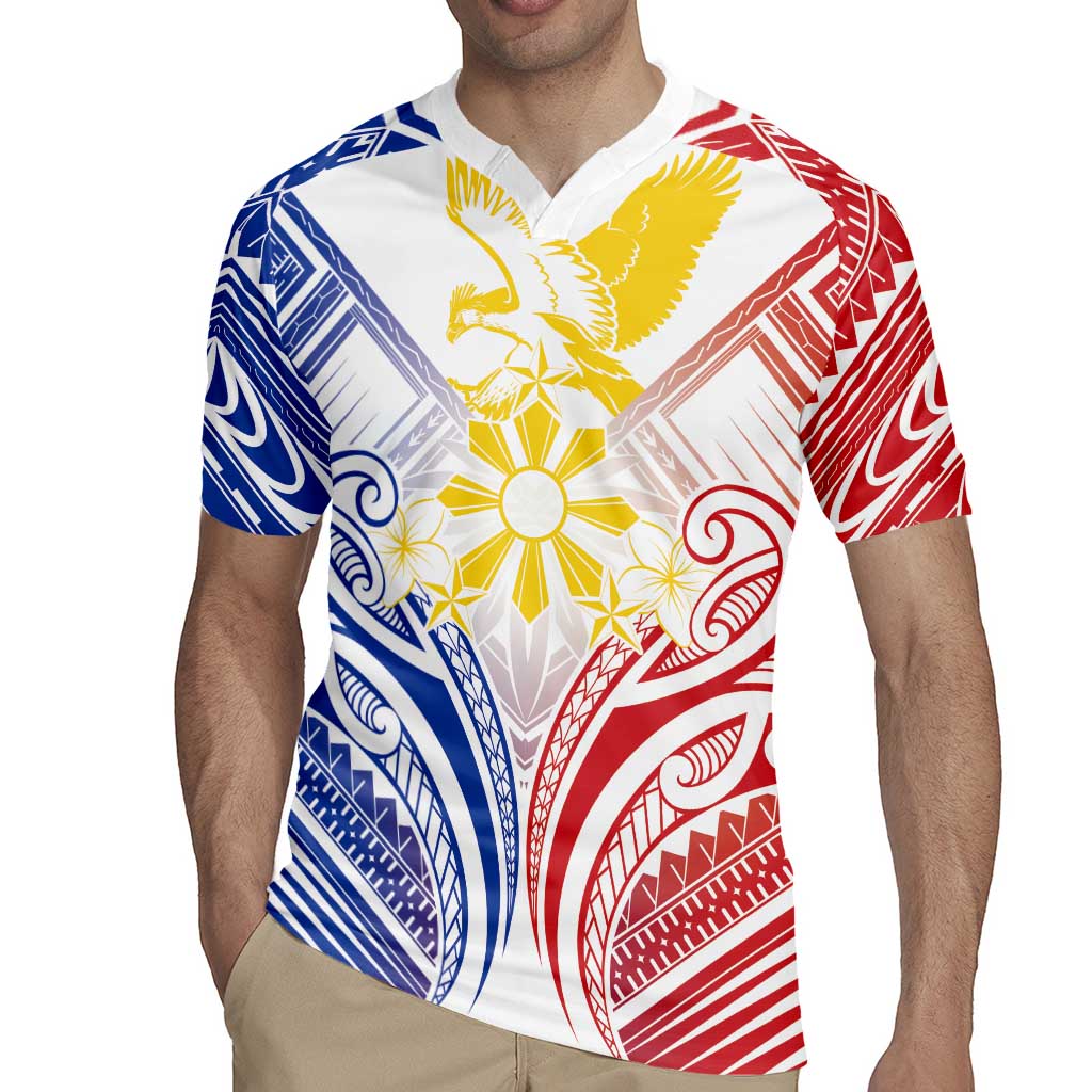Philippines Tribal Sun Personalized Rugby Jersey Hunting Eagle