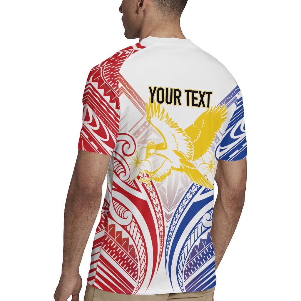 Philippines Tribal Sun Personalized Rugby Jersey Hunting Eagle