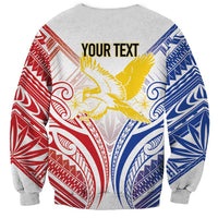 Philippines Tribal Sun Personalized Sweatshirt Hunting Eagle