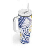 Philippines Tribal Sun Personalized Tumbler With Handle Hunting Eagle