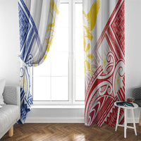 Philippines Tribal Sun Window Curtain Hunting Eagle