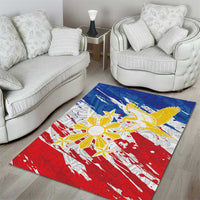 Filipino Sun and Stars Area Rug Grunge Vibes