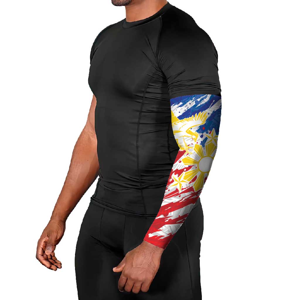 Personalized Filipino Sun and Stars Arm Sleeves Grunge Vibes