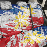 Filipino Sun and Stars Back Car Seat Cover Grunge Vibes LT7 - Polynesian Pride