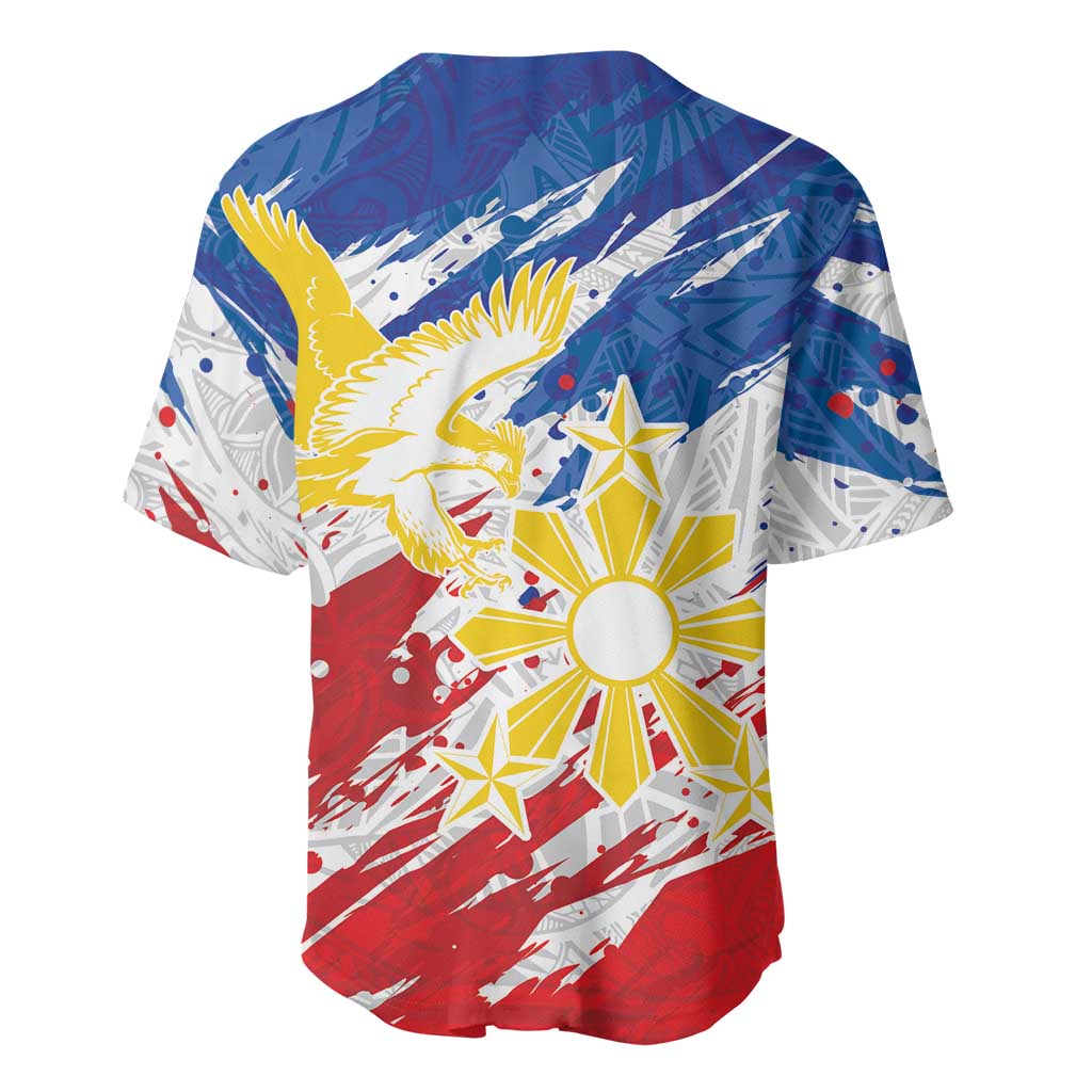 Personalized Filipino Sun and Stars Baseball Jersey Grunge Vibes