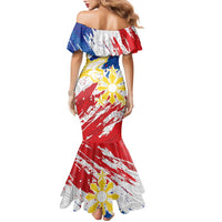 Personalized Filipino Sun and Stars Family Matching Mermaid Dress and Hawaiian Shirt Grunge Vibes