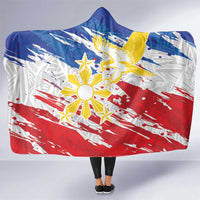Filipino Sun and Stars Hooded Blanket Grunge Vibes