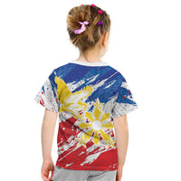Personalized Filipino Sun and Stars Kid T Shirt Grunge Vibes LT7 - Polynesian Pride