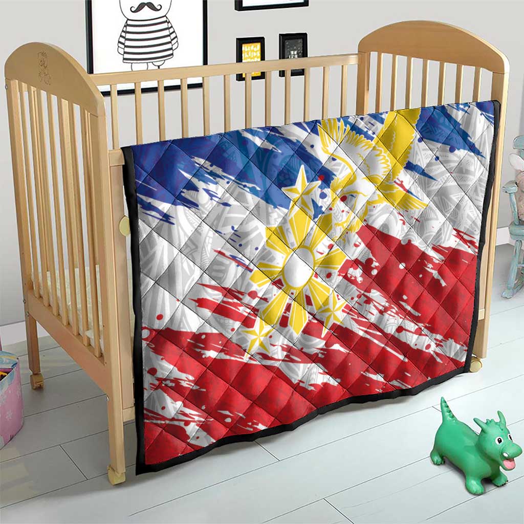 Filipino Sun and Stars Quilt Grunge Vibes