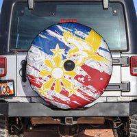 Filipino Sun and Stars Spare Tire Cover Grunge Vibes