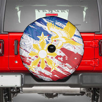 Filipino Sun and Stars Spare Tire Cover Grunge Vibes