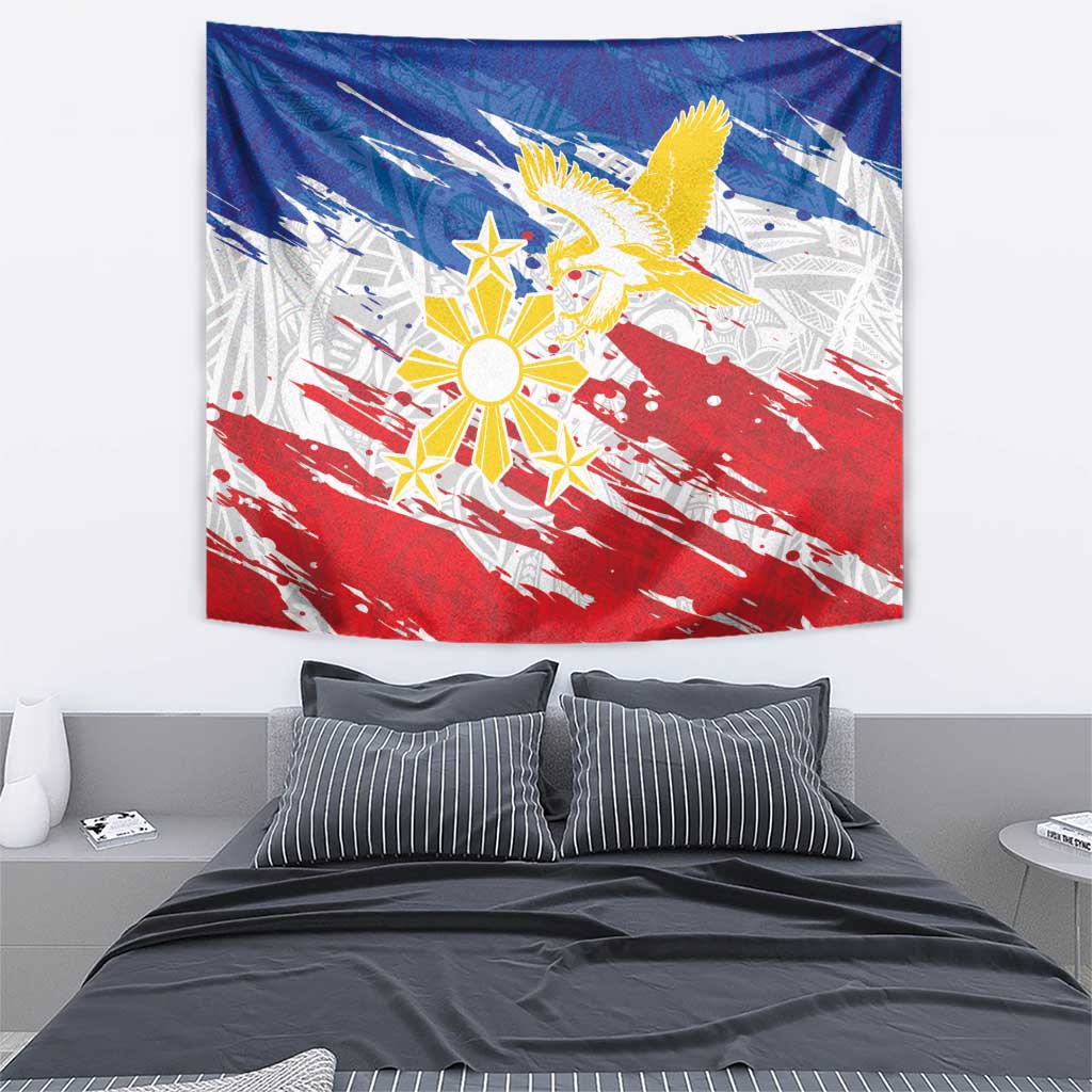 Filipino Sun and Stars Tapestry Grunge Vibes