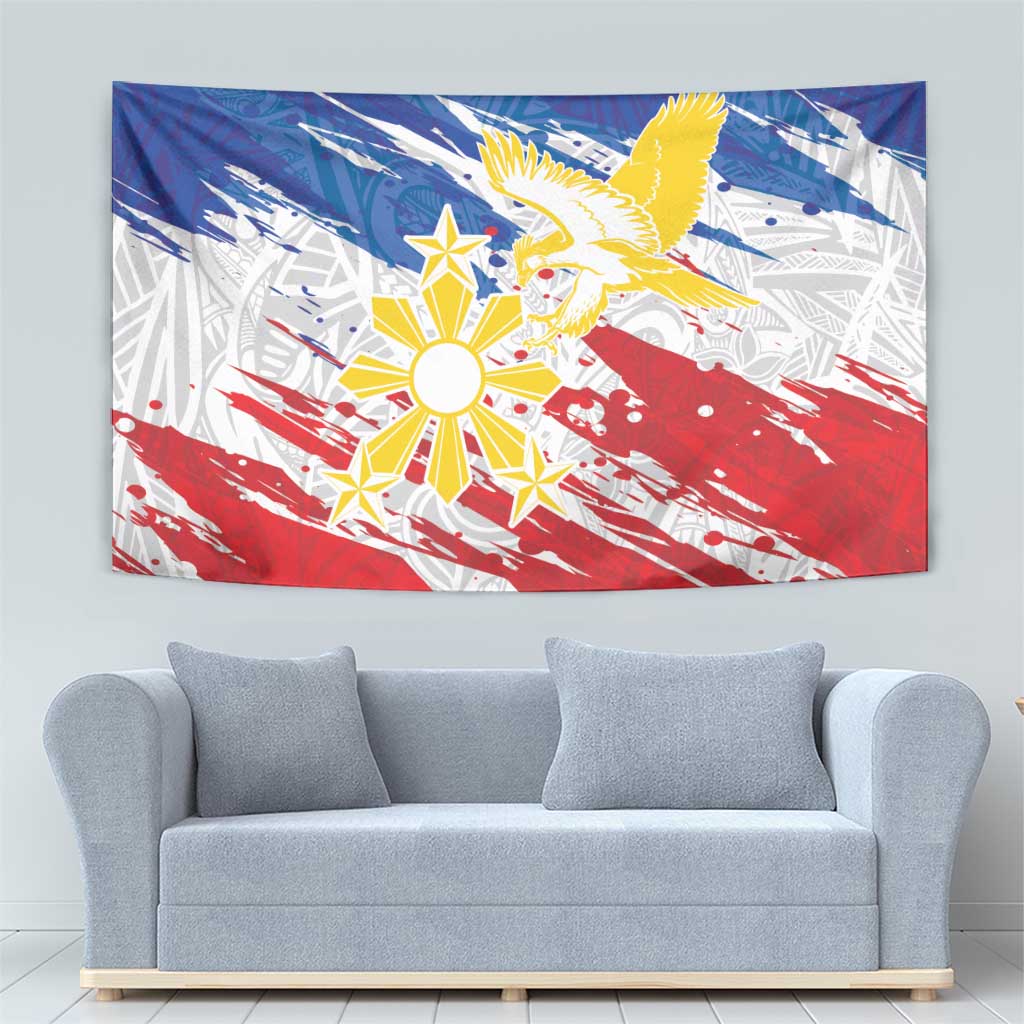 Filipino Sun and Stars Tapestry Grunge Vibes