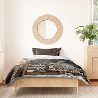 Vaiaso o le Gagana Samoa Bedding Set Siapo Motif Black