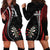 Personalized New Zealand Darts Hoodie Dress Kowhaiwhai Whero Koiri - Manaia