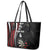 Personalized New Zealand Darts Leather Tote Bag Kowhaiwhai Whero Koiri - Manaia
