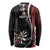 Personalized New Zealand Darts Long Sleeve Shirt Kowhaiwhai Whero Koiri - Manaia