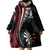 Personalized New Zealand Darts Wearable Blanket Hoodie Kowhaiwhai Whero Koiri - Manaia