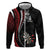 Personalized New Zealand Darts Zip Hoodie Kowhaiwhai Whero Koiri - Manaia