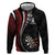 Personalized New Zealand Darts Zip Hoodie Kowhaiwhai Whero Koiri - Manaia