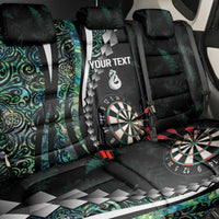 Personalized New Zealand Darts Back Car Seat Cover Paua Shell Koiri - Manaia