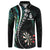 Personalized New Zealand Darts Button Sweatshirt Paua Shell Koiri - Manaia