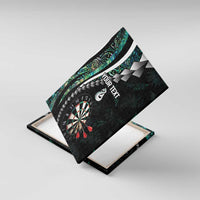 Personalized New Zealand Darts Canvas Wall Art Paua Shell Koiri - Manaia
