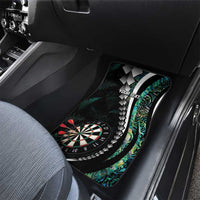 Personalized New Zealand Darts Car Mats Paua Shell Koiri - Manaia