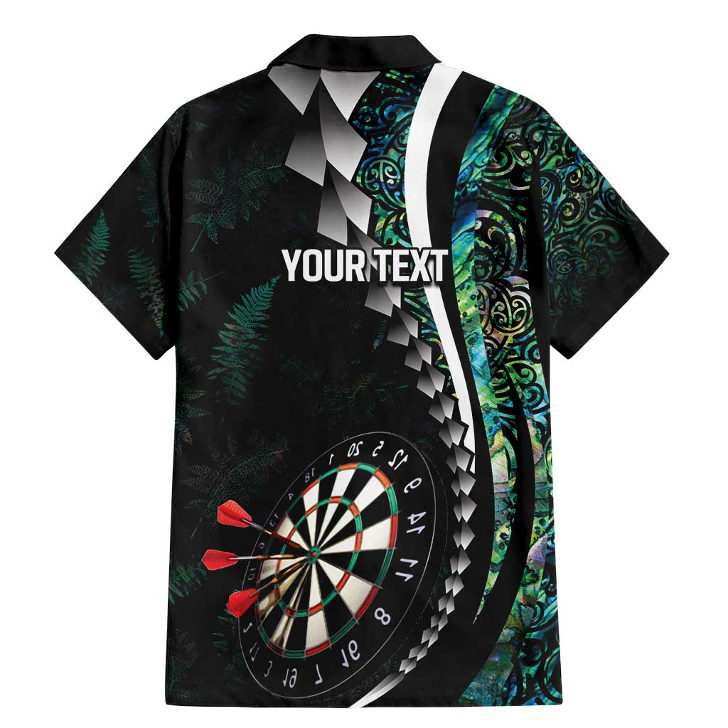 Personalized New Zealand Darts Family Matching Mermaid Dress and Hawaiian Shirt Paua Shell Koiri - Manaia