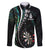 Personalized New Zealand Darts Family Matching Off The Shoulder Long Sleeve Dress and Hawaiian Shirt Paua Shell Koiri - Manaia