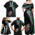 Personalized New Zealand Darts Family Matching Off Shoulder Maxi Dress and Hawaiian Shirt Paua Shell Koiri - Manaia